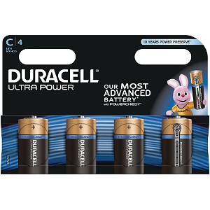 Duracell Ultra Power C 4er Pack