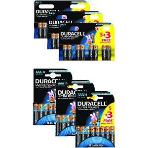 Duracell Ultra Power AA & AAA Pack von 24