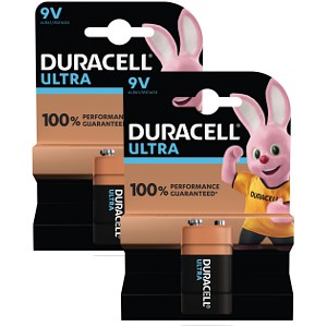 Duracell Ultra Power 9v Batterie Pack von 2