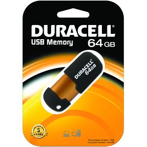 Duracell Capless 64GB USB Flash Memory