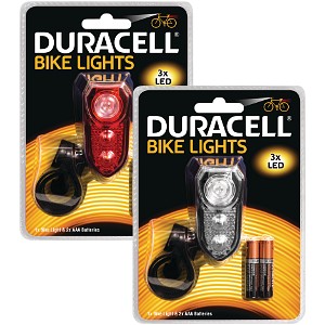 3 LED Vorne & Hinten Fahrrad Licht Set
