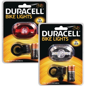 5 LED Vorne & Hinten Fahrrad Licht Set