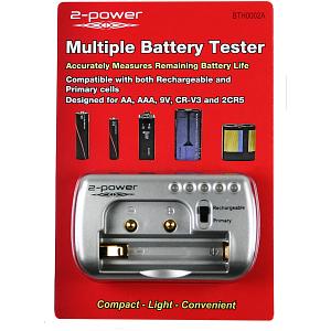 Battery Tester AA/AAA/9V, CR-V3, 2CR5