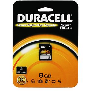 Duracell 8GB Secure Digital Karte HC 