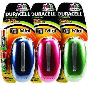 Duracell Farbiges Miniladegerät (Pack von 6)