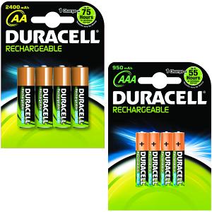 Duracell AA- und AAA-Akkus