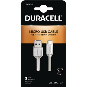 Duracell 1m USB-A auf Micro USB Kabel