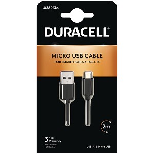 Duracell 2m USB-A auf Micro USB Kabel