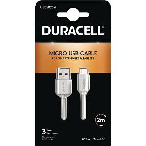 Duracell 2m USB-A auf Micro USB Kabel