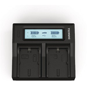 DCR-TRV72E Duracell LED Dual DSLR Battery Charger