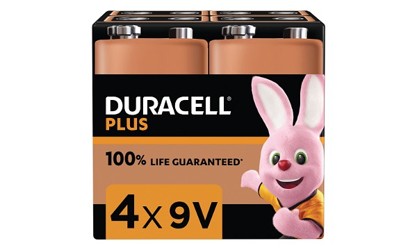Duracell Plus Power 9v Pack von 4