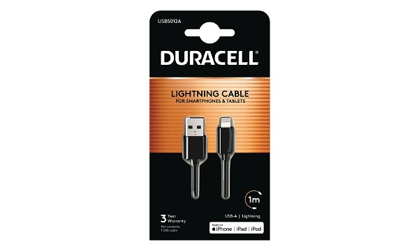 Duracell 1m USB-A zu Lightning Kabel