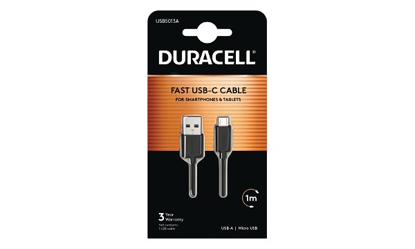 Duracell 1m USB-A auf Micro USB Kabel