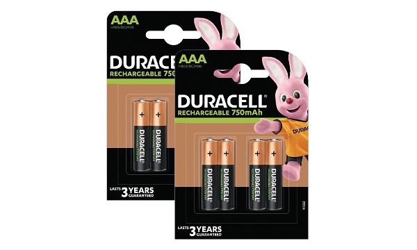 Duracell AAA 750mAh x 8