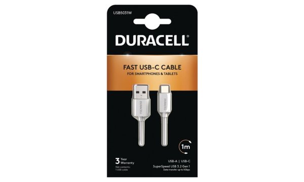 Duracell 1m USB-A auf USB-C Kabel