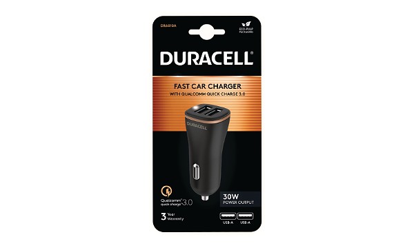 Duracell 18W + 12W USB-A Autoladegerät