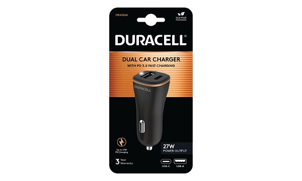 Duracell USB-A + USB-C Kfz-Ladegerät