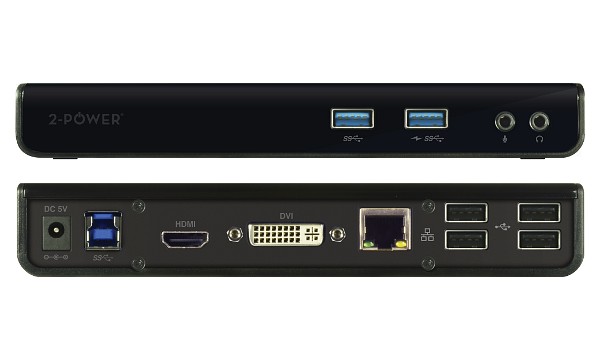 USB3SDOCKD USB-3.0-Dockingstation mit Einzel-/Doppelanzeige